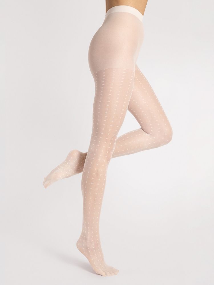 Womens Polka Dot Footed  Tights by Fiore