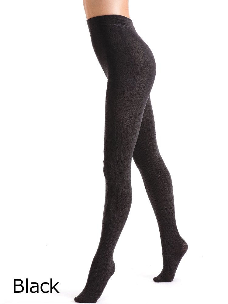 Women's Plus Size Cable-Knit Brushed Fleece Lined Leggings