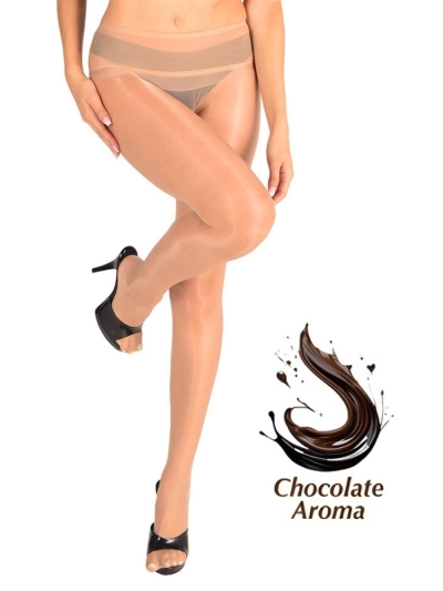  Pearl & Poseidon Charlotte Seamless Tights with Chocolate Aroma