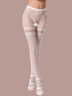  Passion Lace Garter Crotchless Tights