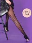  Silky Scarlet Seamer Tights 3 for 2