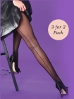  Silky Scarlet Seamer Tights 3 for 2 Pack