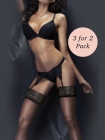  Couture Ultra Gloss Lace Top Stockings 3 for 2 Pack
