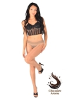  Pearl & Poseidon Charlotte Seamless Tights with Chocolate Aroma