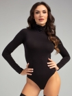 Gatta Turtle Neck Black Bodysuit