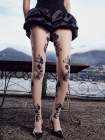  Trasparenze Mandarino Floral Pattern Tights