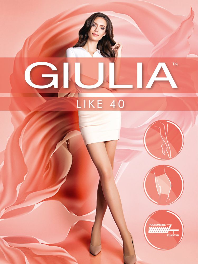 Womens Semi Opaque Footed  Tights by Giulia