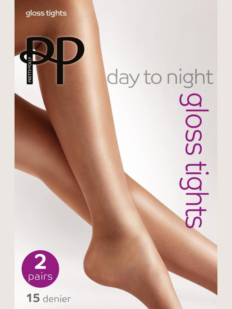Day To Night Gloss Tights 2 Pair Pack