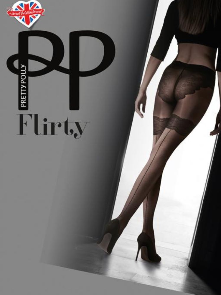 Pretty Polly Mock Hold Up Backseam Tights
