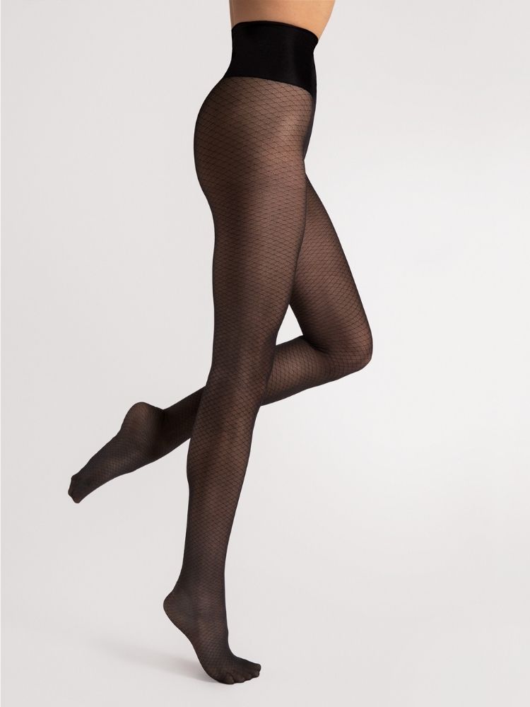 Womens Fishnet Footed  Tights by Fiore