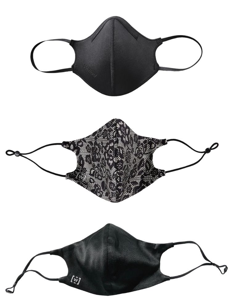 Wolford Three Mask Set of Care, Silk and Lace Mask
