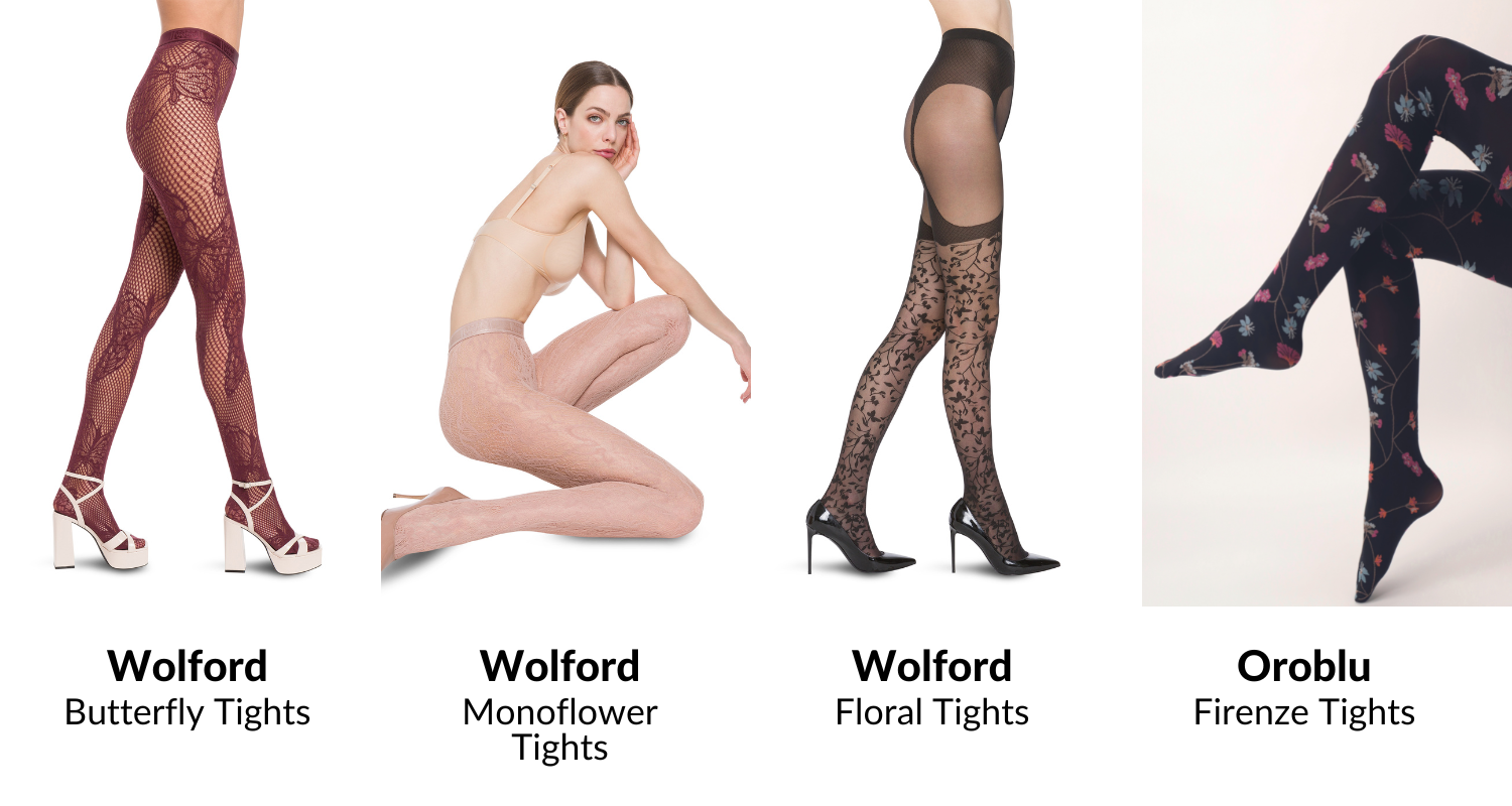 Floral Hosiery for AW Tights Trend