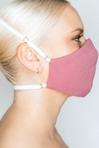 pink face mask