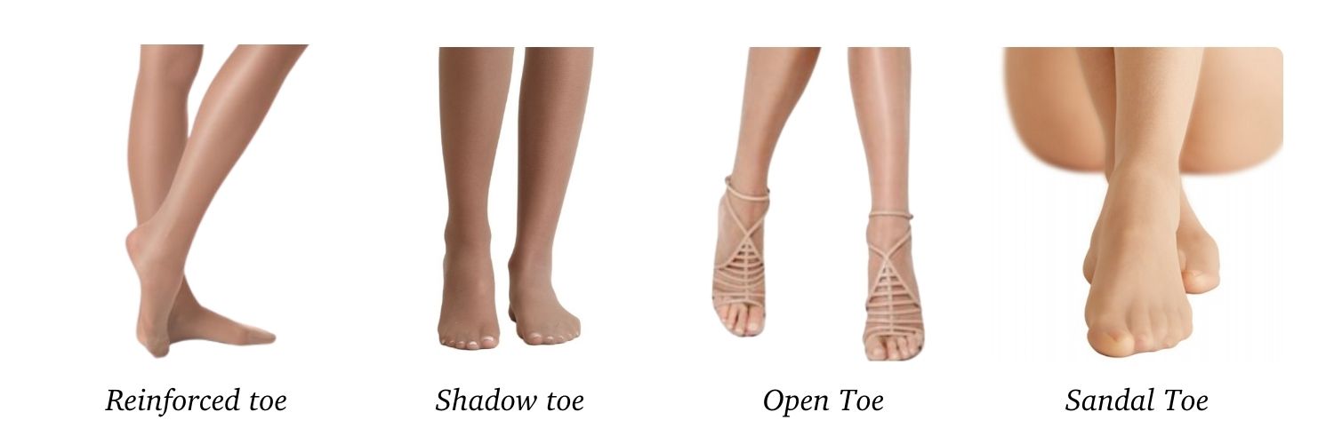 Toeless and Sandal Toe Tights