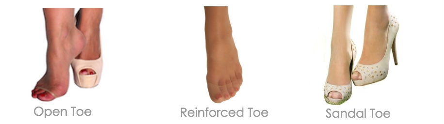 different toe finish
